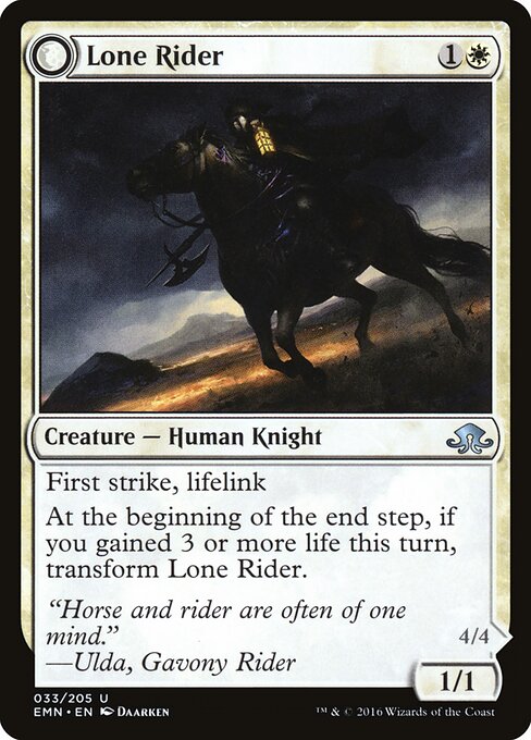 Lone Rider // It That Rides as One